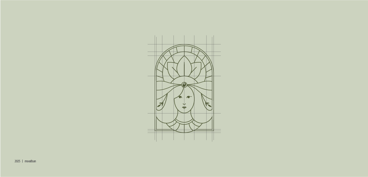 the structure of the icon design for the Zaytouna logo